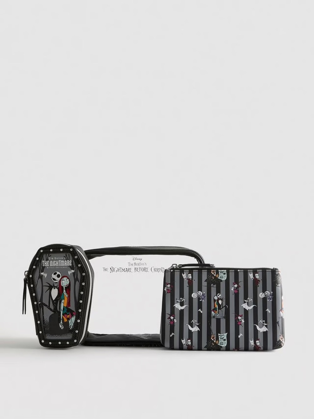 Primark Nightmare Before Christmas 3 Piece Cosmetic Bag Set